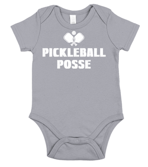 Pickleball Posse Funny Pickleball Quote For Short Sleeve Baby One-Piece