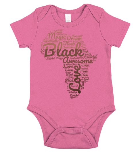 Pride Black History Mounth Proud African American Short Sleeve Baby One-Piece