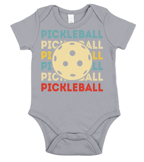 Retro Vintage Pickleball Do You Pickle Short Sleeve Baby One-Piece