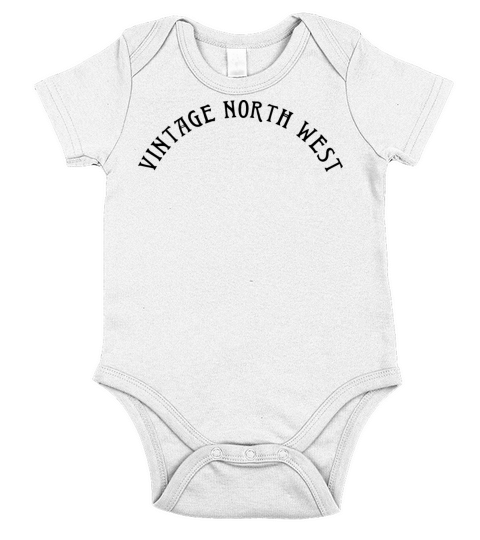 Vintage North West Short Sleeve Baby One-Piece