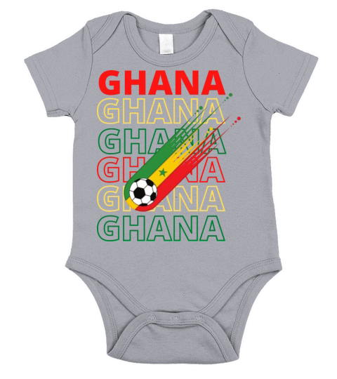 World Ghana Soccer Vintage Short Sleeve Baby One-Piece