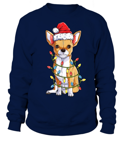 Chihuahua Santa Christmas Tree Lights Xmas Boys Do Sweatshirt Unisex
