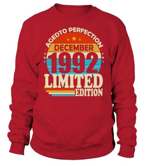 December 1992 Vintage Retro Birthday Sweatshirt Unisex