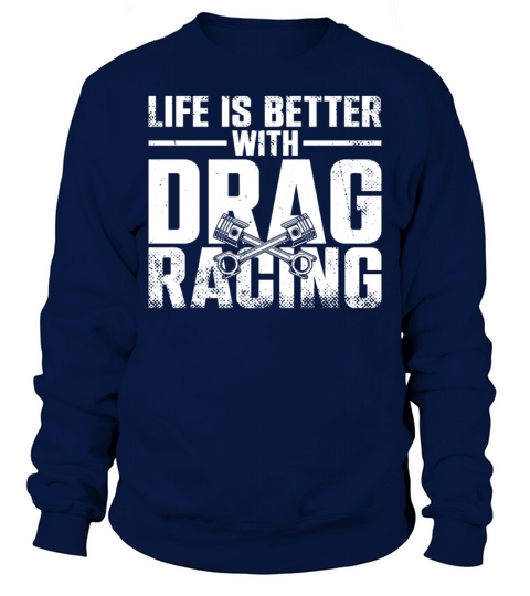 Drag Racing Race Car Girl Vintage Sweatshirt Unisex