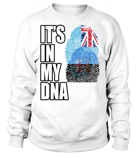 Fijian And Estonian Mix Heritage DNA Flag Sweatshirt Unisex
