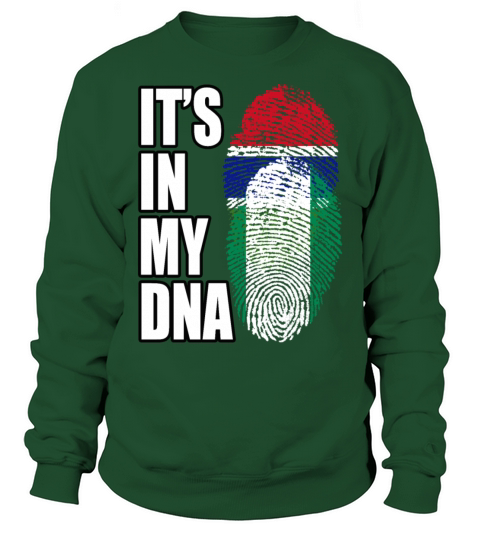 Gambian And Nigerian Mix Heritage DNA Flag Sweatshirt Unisex