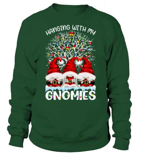 Hanging With My Gnomies Nordic Santa Gnome Christm Sweatshirt Unisex