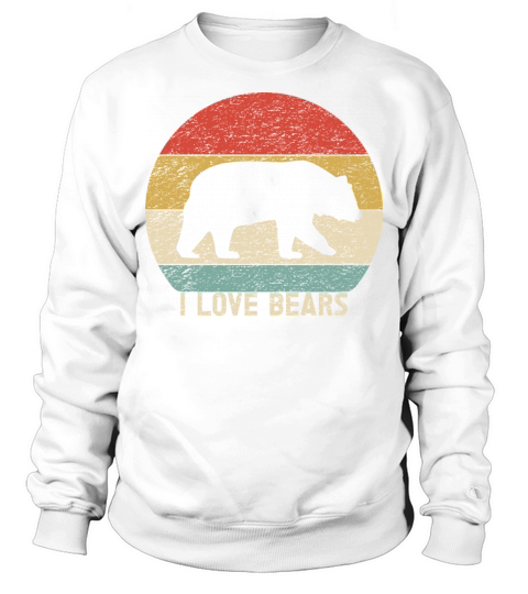 Retro Vintage Bear For Bears Lovers Sweatshirt Unisex