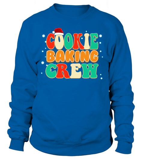 Vintage Color Christmas Cookie Baking Crew Sweatshirt Unisex