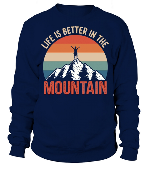 Vintage Mountains Climber Hiker Sweatshirt Unisex