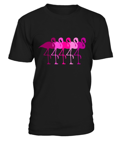 Flamingo Flamingos Walk Pink Colorful Retro Gift T-Shirt Unisex
