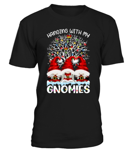 Hanging With My Gnomies Nordic Santa Gnome Christm T-Shirt Unisex
