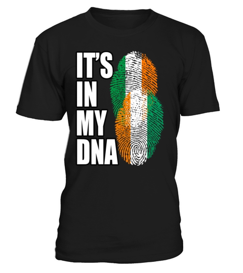 Ivorian And Irish Mix Heritage DNA Flag T-Shirt Unisex