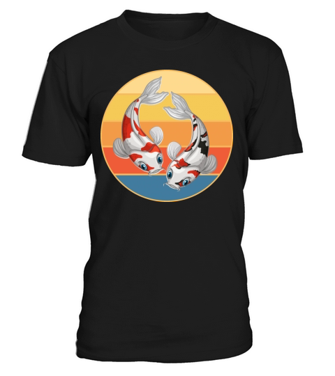 Japanese Koi Fish Vintage Retro Sunset T-Shirt Unisex