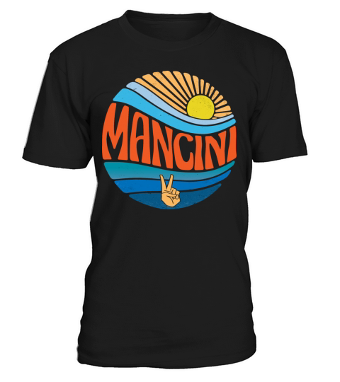 Mancini Shirt Vintage Sunset Mancini Groovy Tie T-Shirt Unisex