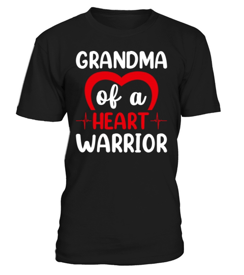 Proud Grandma of a Heart Warrior CHD Awareness T-Shirt Unisex
