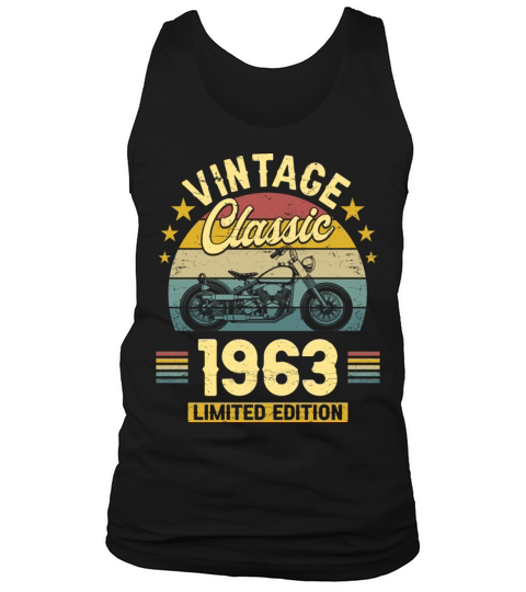 1963 60 Years Old Vintage 60th Birthday Tank Top Unisex