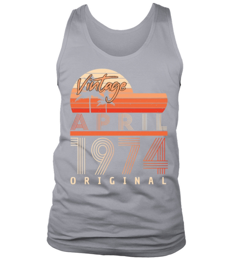 1974 April Retro Tank Top Unisex
