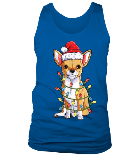 Chihuahua Santa Christmas Tree Lights Xmas Boys Do Tank Top Unisex