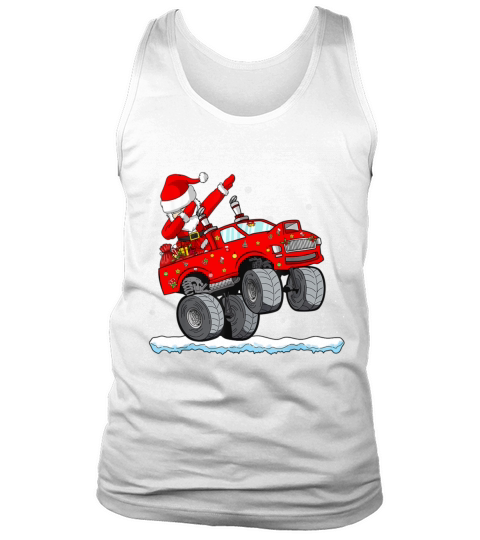 Christmas Dabbing Santa Claus Monster Truck Boys K Merry Christmas Tank Top Unisex