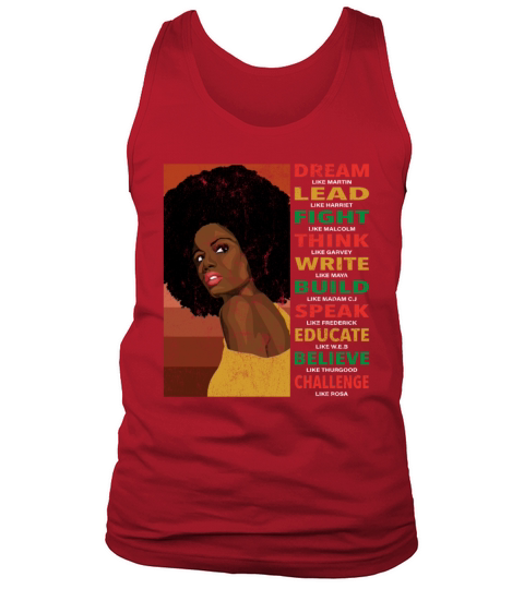 Dream Lead Black History Month and Juneteenth Tank Top Unisex