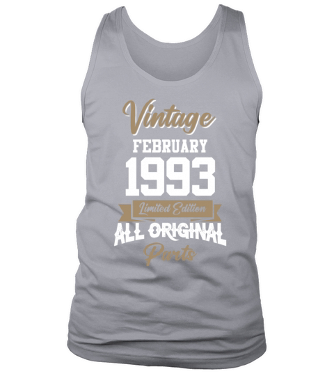 February 1993 Vintage Birthday Present Tank Top Unisex