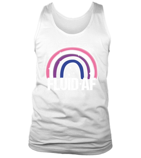 Fluid AF Genderfluid Pride Flag Rainbow Genderquee Tank Top Unisex