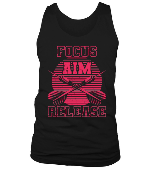 Focus Aim Release Darts Vintage Distressed Tank Top Unisex