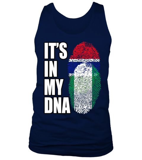 Gambian And Nigerian Mix Heritage DNA Flag Tank Top Unisex