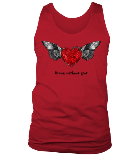 heart with wings and love quote Tank Top Unisex