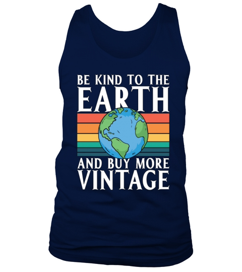 Recycling Be Kind To The Retro Go Green Recycler Tank Top Unisex