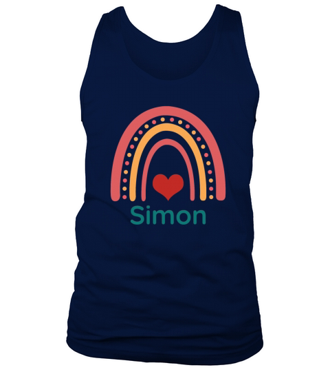 Simon Vintage Boho Rainbow Tank Top Unisex