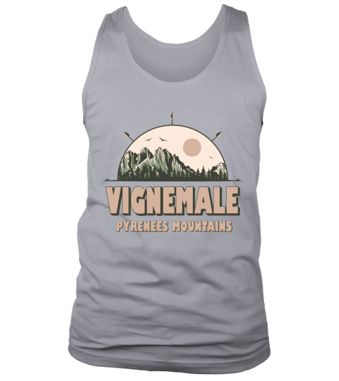 Vignemale Pyrenees Mountains Vintage Hiking Design Tank Top Unisex