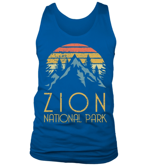 Vintage Retro Zion National Park Utah Tank Top Unisex