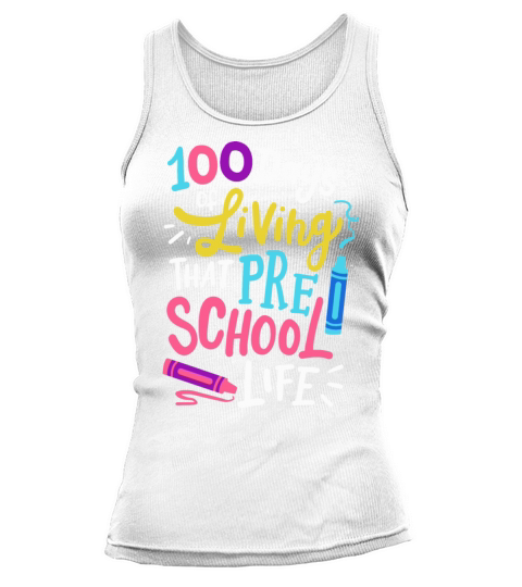100 Days of School Preschool Tank top Woman