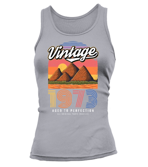 1973 Vintage born in Retro age Birthday gift idea Tank top Woman