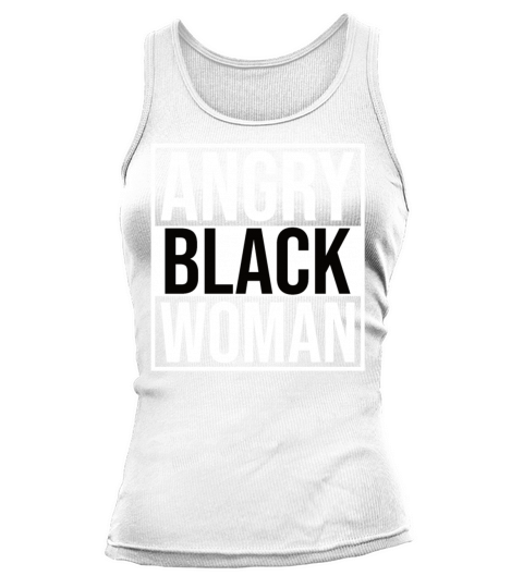 Angry Black Woman minimalist design Tank top Woman