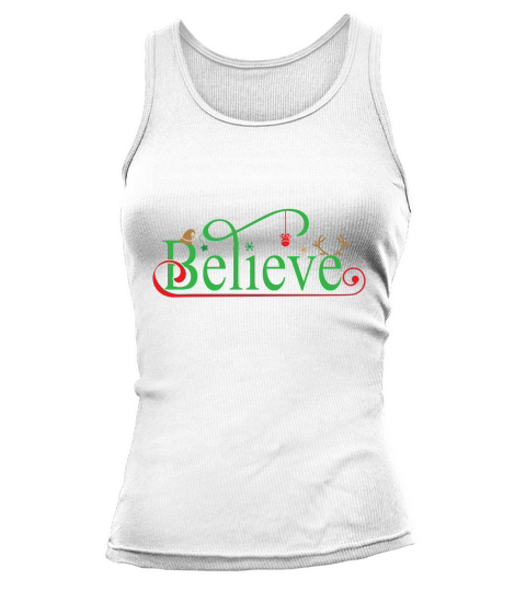 Believe Christmas Craft Tank top Woman