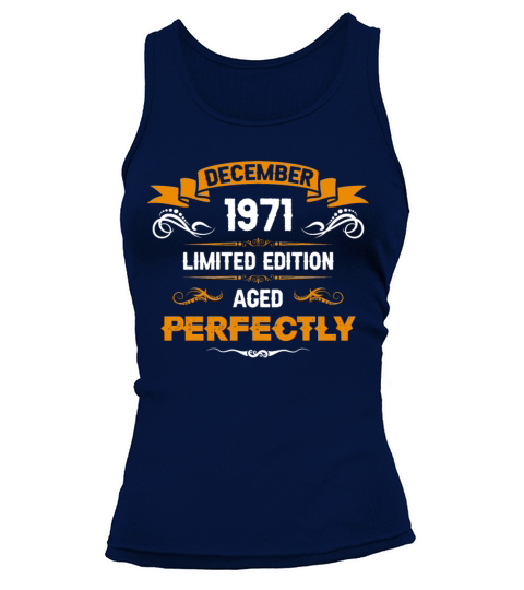 December 1971 Vintage Birthday Present Tank top Woman