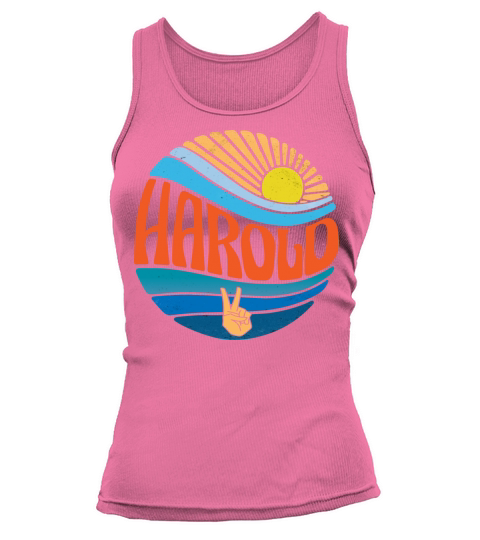 Harold Shirt Vintage Sunset Harold Groovy Tie Dye Tank top Woman