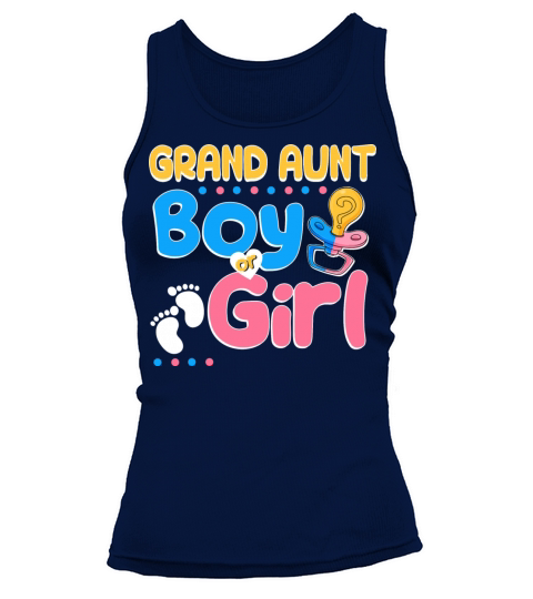 Pink or Blue Grand Aunt Loves You Best Auntie Tank top Woman