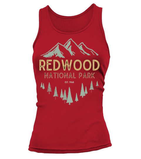 Redwood National Park Est 1968 Redwood Vintage Nat Tank top Woman