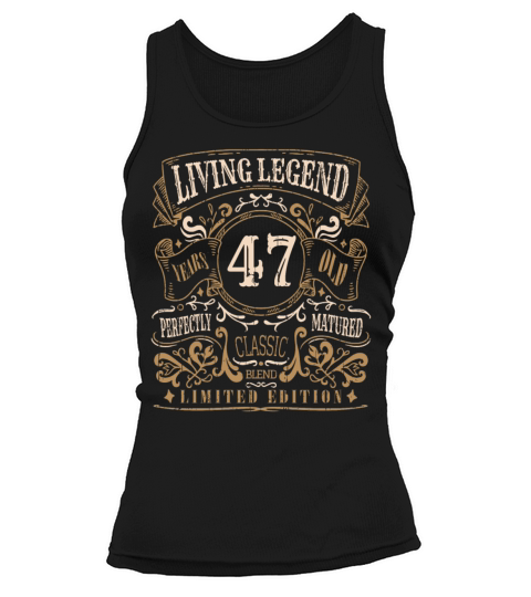 Retro Vintage Birth Whiskey Age 47 Years Old Tank top Woman