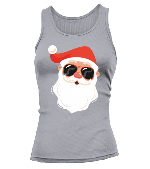 Merry Christmas Retro Vintage Red And White Santa Claus Tank top Woman