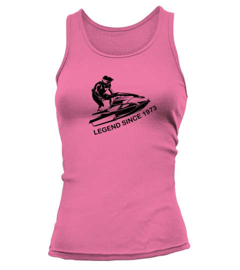 vintage 1973 birthday jet ski Tank top Woman