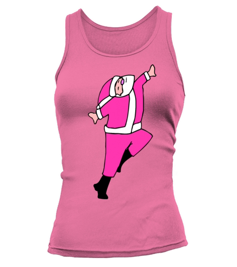 Merry Christmas Vintage Pink Santa Claus Tank top Woman