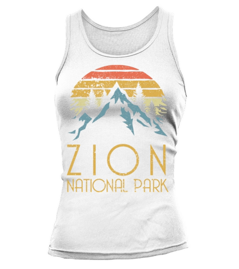 Vintage Retro Zion National Park Utah Tank top Woman
