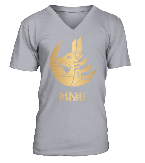 Anubis Egyptian God V-Neck T-shirt