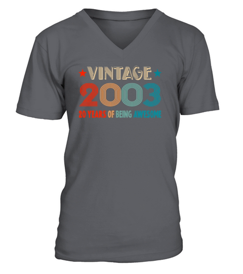 Classic Vintage 2003 - 20 Years Old Birthday V-Neck T-shirt