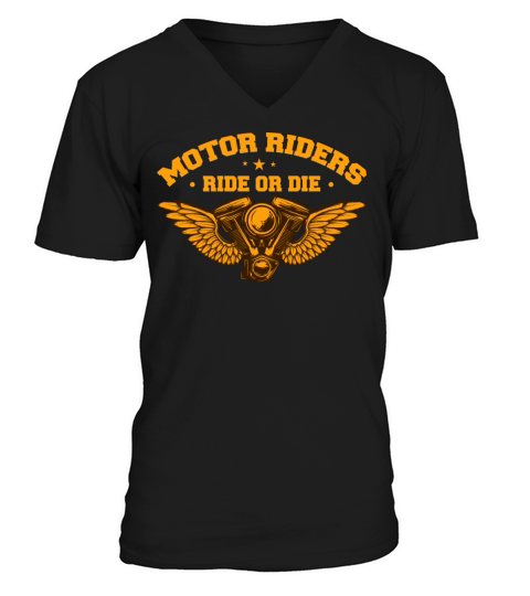 Motor Riders Motorcycle Retro Vintage Classic Gift V-Neck T-shirt